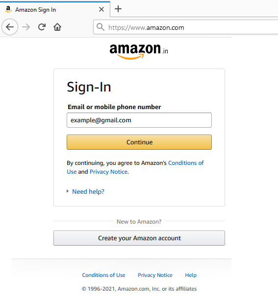 Get Amazon receipts sign in
