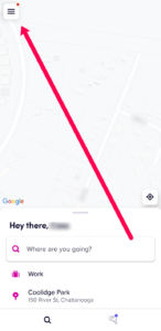 horizontal lines before downloading Lyft receipt