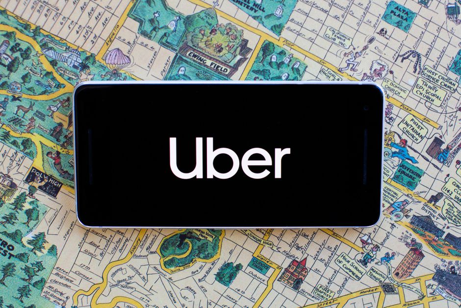 Uber Logo map