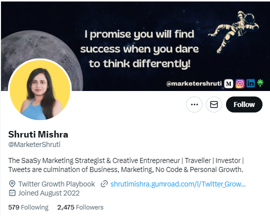 Shruti Mishra @MarketerShruti